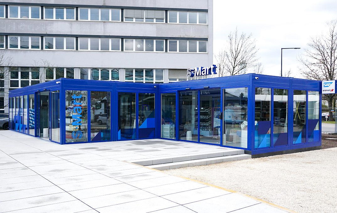 outside the S.Mart store in Germany
